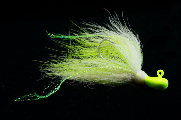 Yellow and White Cobia Killer Lure, Gulfstream Lures, Bucktail Lures, Bottom Lures, Bottom Jigs, Cobia Lures, Casting Lures, Saltwater Lures