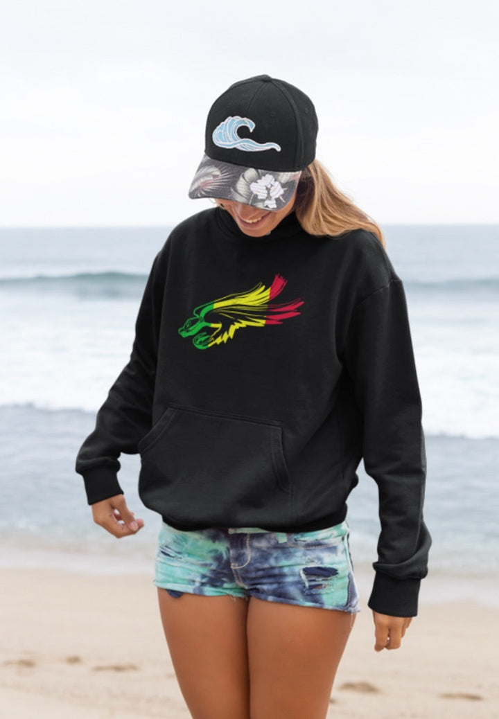 Black Hoodie with Osprey
