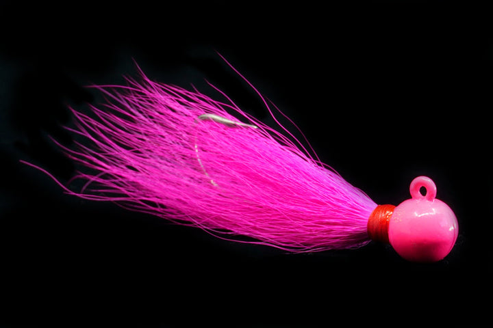 pink pompano jig, bucktail jig, gulfstream lures, saltwater jig, ladyfish jig, tarpon jig, casting jig, best pompano jig