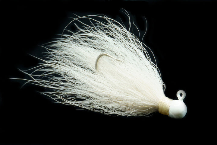 white pompano jig, bucktail jig, gulfstream lures, saltwater jig, ladyfish jig, tarpon jig, casting jig, best pompano jig